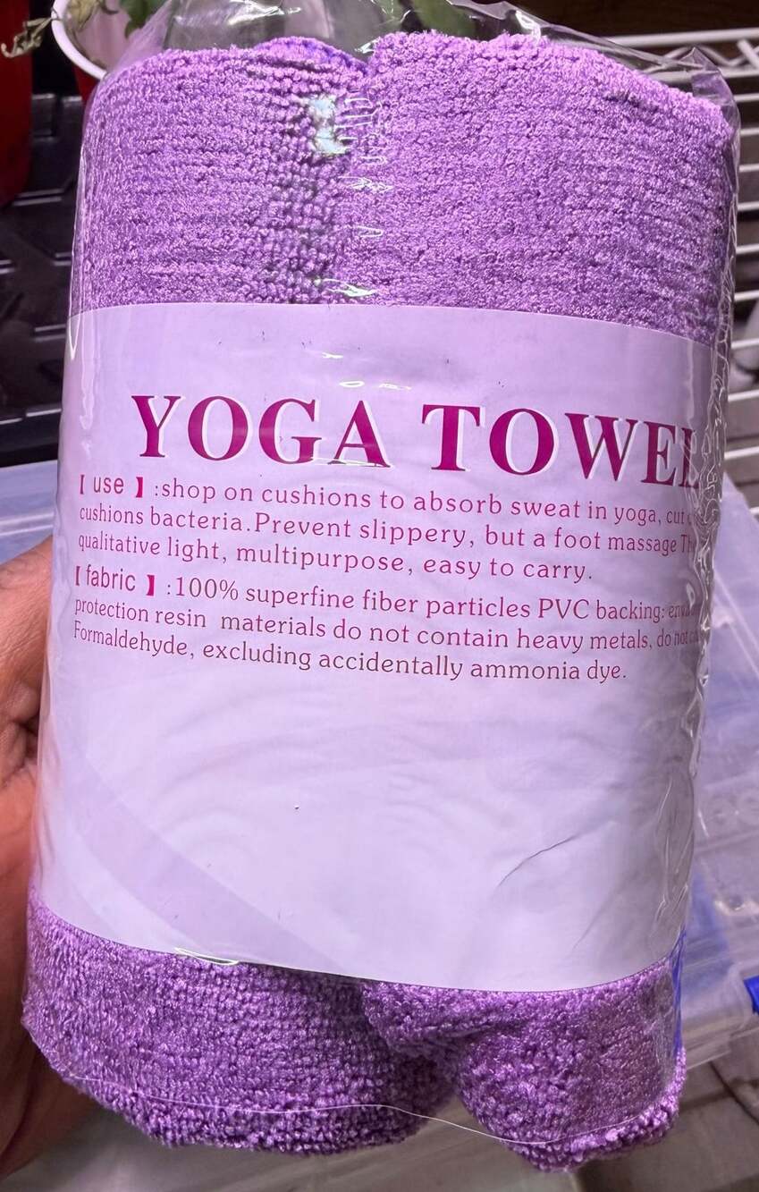 Angel Beauty Microfiber Thickness Yoga Towel Purple